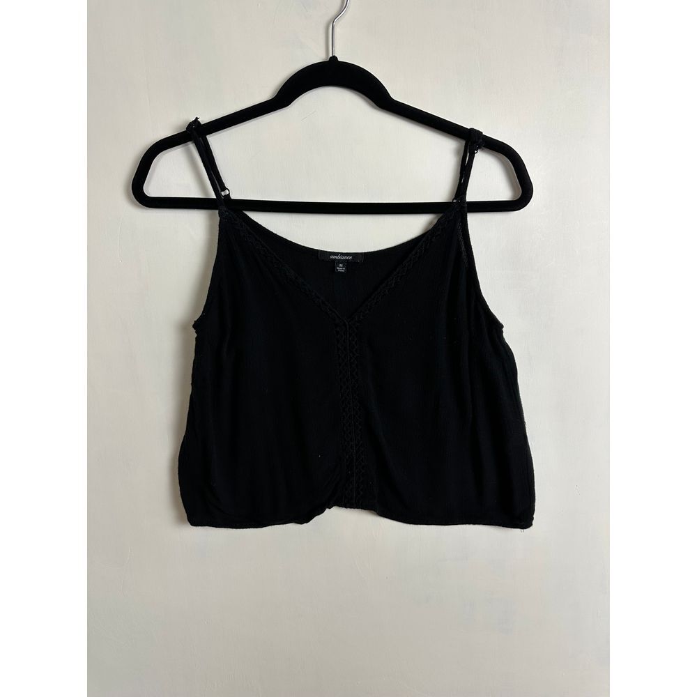 Ambiance Women's Top V Neck Medium